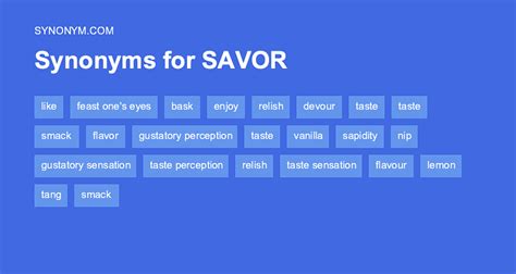 savor synonym