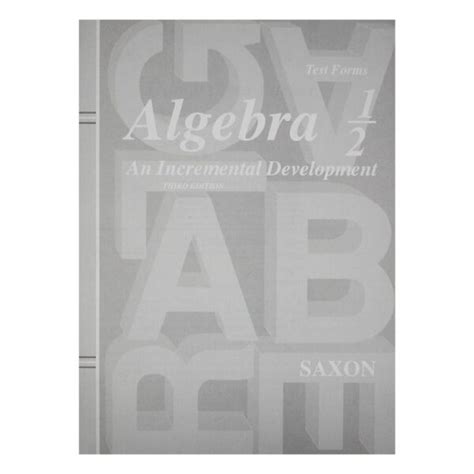 saxon algebra 1 or 2 an incremental development test forms PDF