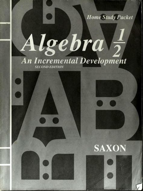 saxon algebra half Ebook Epub