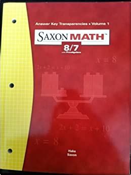 saxon math 8 7 answer key Ebook PDF