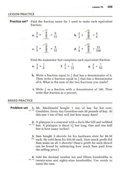 saxon math answer key 5th grade lessons Doc