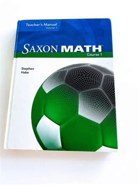 saxon math course 1 teachers manual vol 1 Kindle Editon
