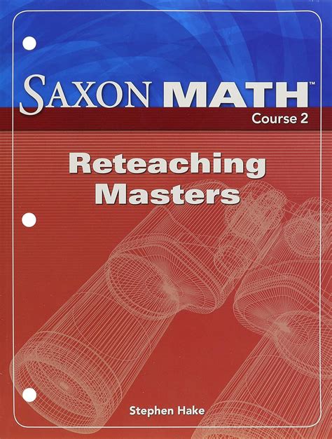 saxon math course 2 reteaching masters PDF