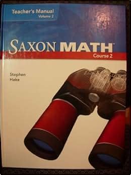 saxon math course 2 teachers manual vol 2 Doc