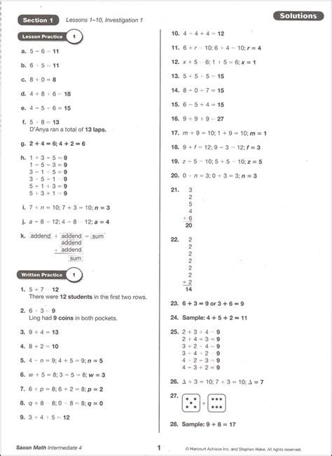 saxon math intermediate 4 answer key Epub