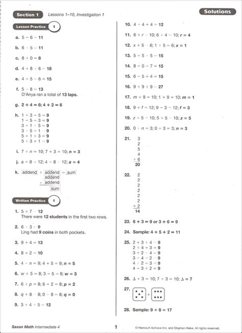 saxon math intermediate 4 answer key Ebook Epub