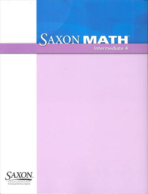 saxon math intermediate 4 answer key Ebook Epub