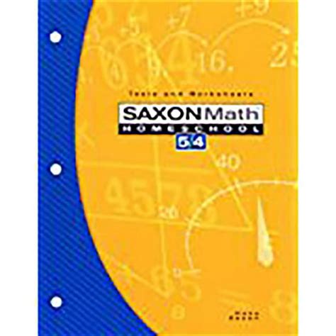 saxon-math-5-4-tests-and-worksheets Ebook PDF