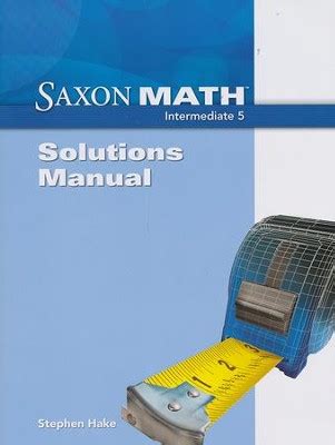 saxon-math-intermediate-5-solution-manual Ebook Epub