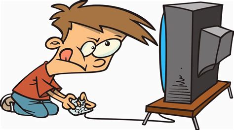 say no to video games funny cartoon