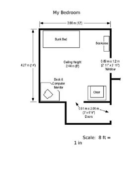 scale drawing of bedroom project PDF