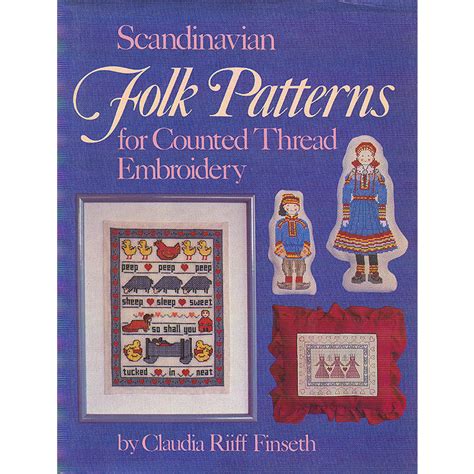 scandinavian folk patterns for counted thread embroidery Kindle Editon