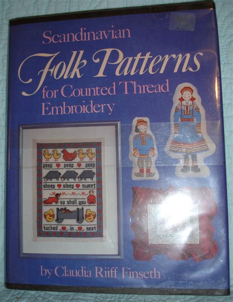 scandinavian folk patterns for counted thread embroidery Kindle Editon