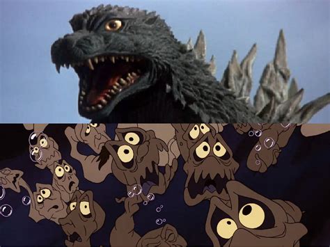 scared godzilla