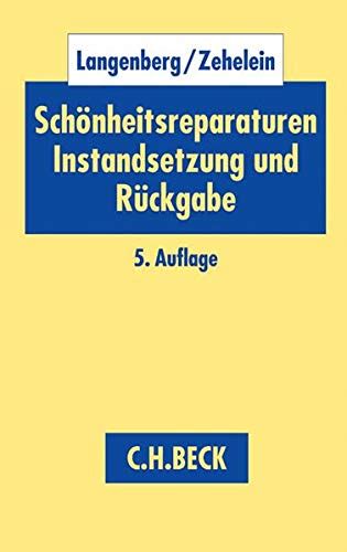 sch nheitsreparaturen instandsetzung r ckgabe wohn gewerberaum PDF