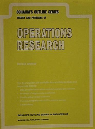 schaum s outline of operations research Doc