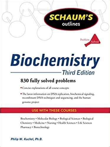 schaums outline of biochemistry third edition schaums outlines Kindle Editon