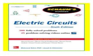 schaums outline of electric circuits 6th edition schaums outlines Doc