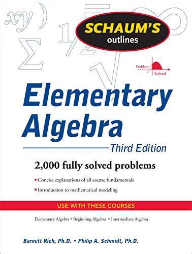 schaums outline of elementary algebra 3ed schaums outlines Reader