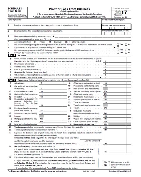 schedule c form 1040