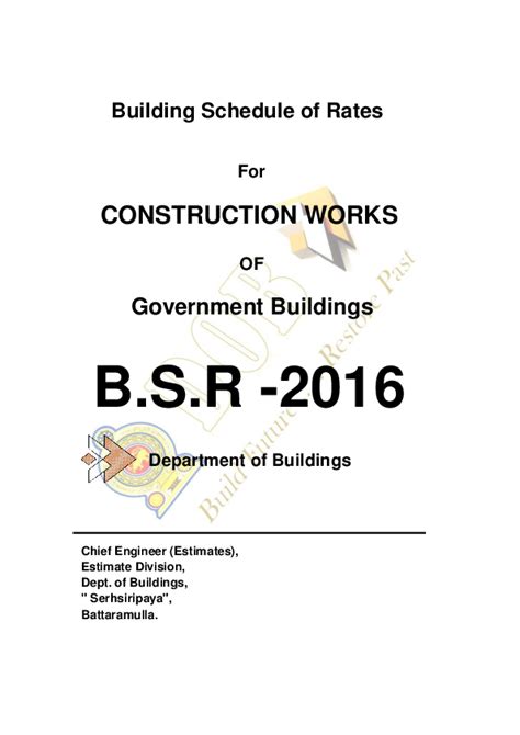 schedule of rates for building works 2014 Ebook Reader
