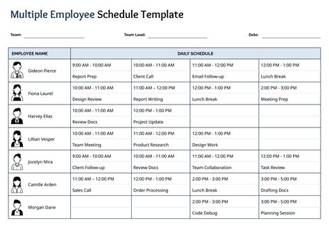 Scheduling Employee Template