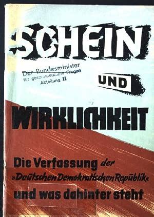 schein und wirklichkeit die verfassung der ddr und was dahinter steht Epub