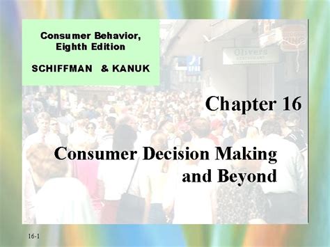 schiffman kanuk perception consumer decision making Reader