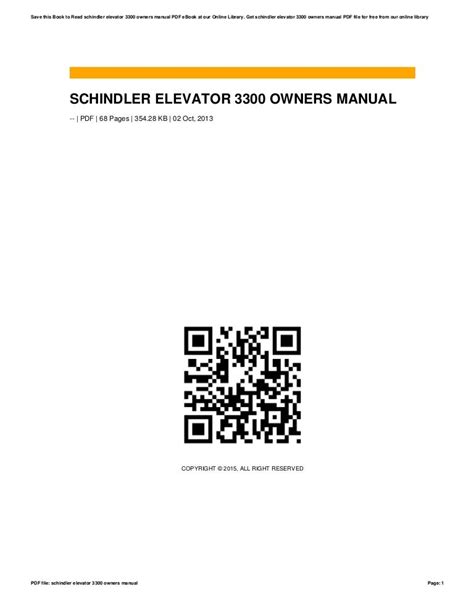 schindler-escalator-repair-manual Ebook Doc