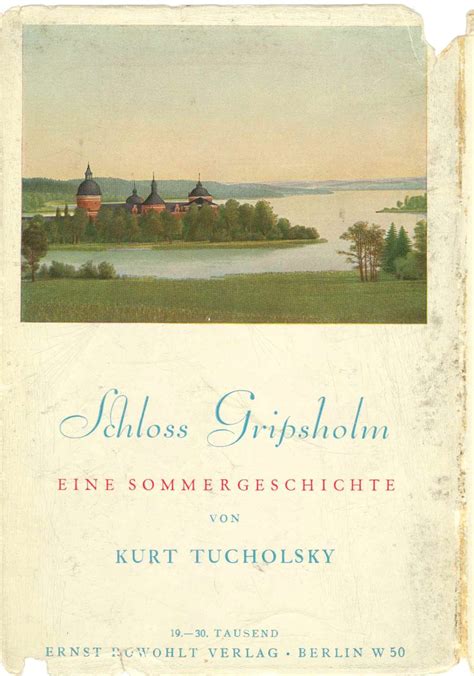 schloss gripsholm sommergeschichte kurt tucholsky Reader