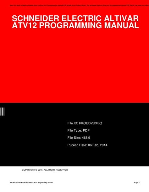 schneider electric altivar atv12 programming manual Epub