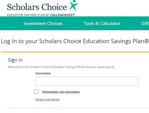 scholar's choice login