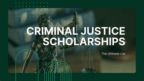 scholarships for criminal justice