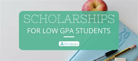 scholarships for low gpa