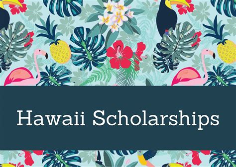scholarships in hawaii