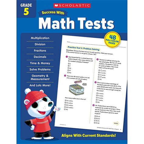 scholastic success with math tests grade 5 scholastic success with workbooks tests math Kindle Editon