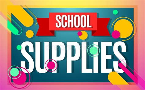 school supplies on sale sign