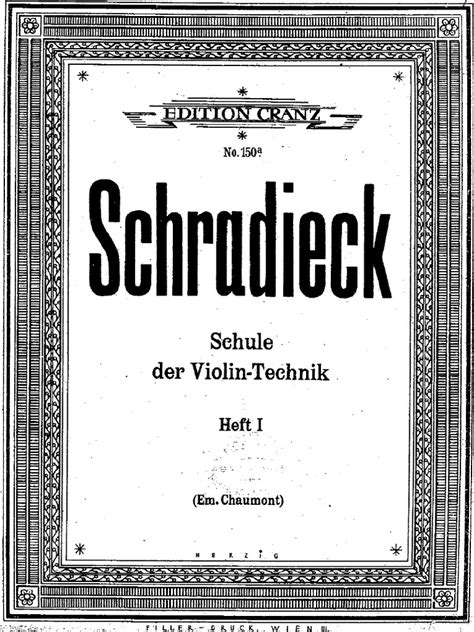 schradieck the school of violin technics book 1 exercises for promoting dexterity Epub