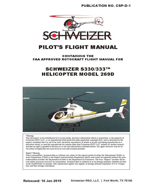 schweizer helicopter pilot manual pdf Kindle Editon