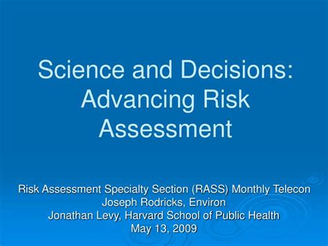 science and decisions advancing risk assessment PDF