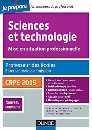 sciences technologie professeur coles admission Doc