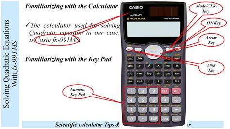 scientific calculator by entering formular