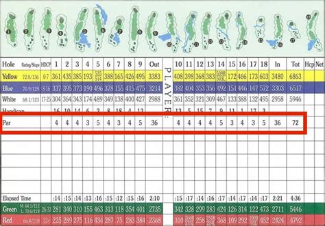 score of 3 on par 4