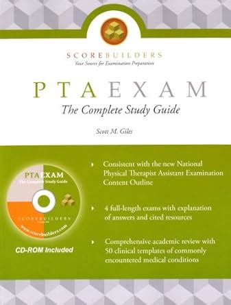 scorebuilders ptaexam the complete study guide companion cd Doc