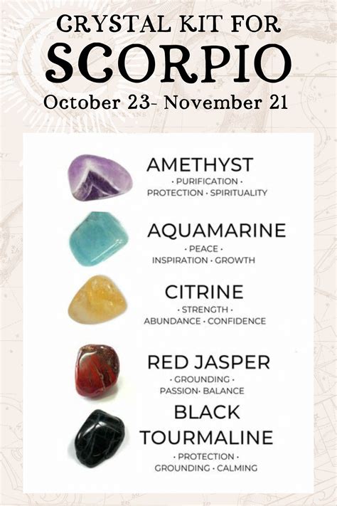 scorpio stones