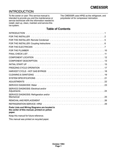 scotsman cme650r owners manual PDF