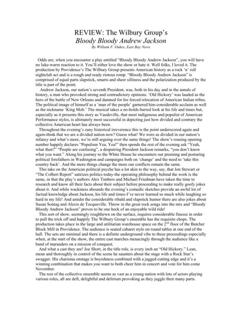 script for bloody bloody andrew jackson PDF