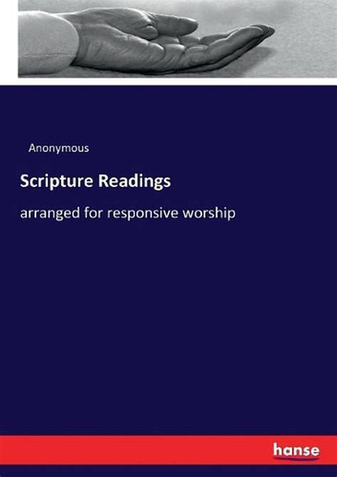 scripture readings arranged responsive worship Doc