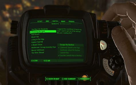 scroll quest text in pipboy