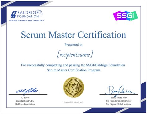 scrum master certification